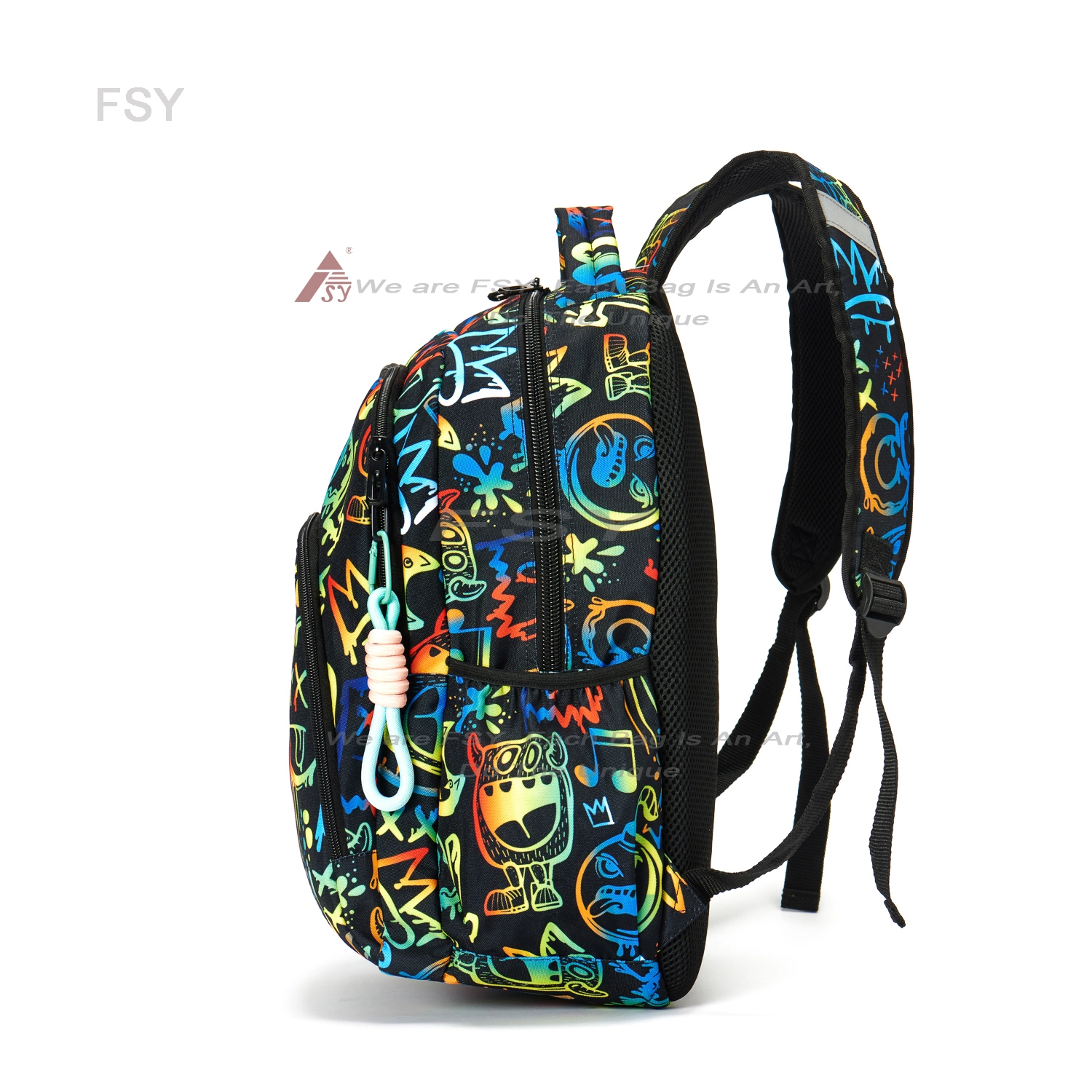 Fsy Custom Bulk School Bags For Adult And Kids Quality Color College Laptop Backpack Travel Outdoor Casual Printed Book Bags 1