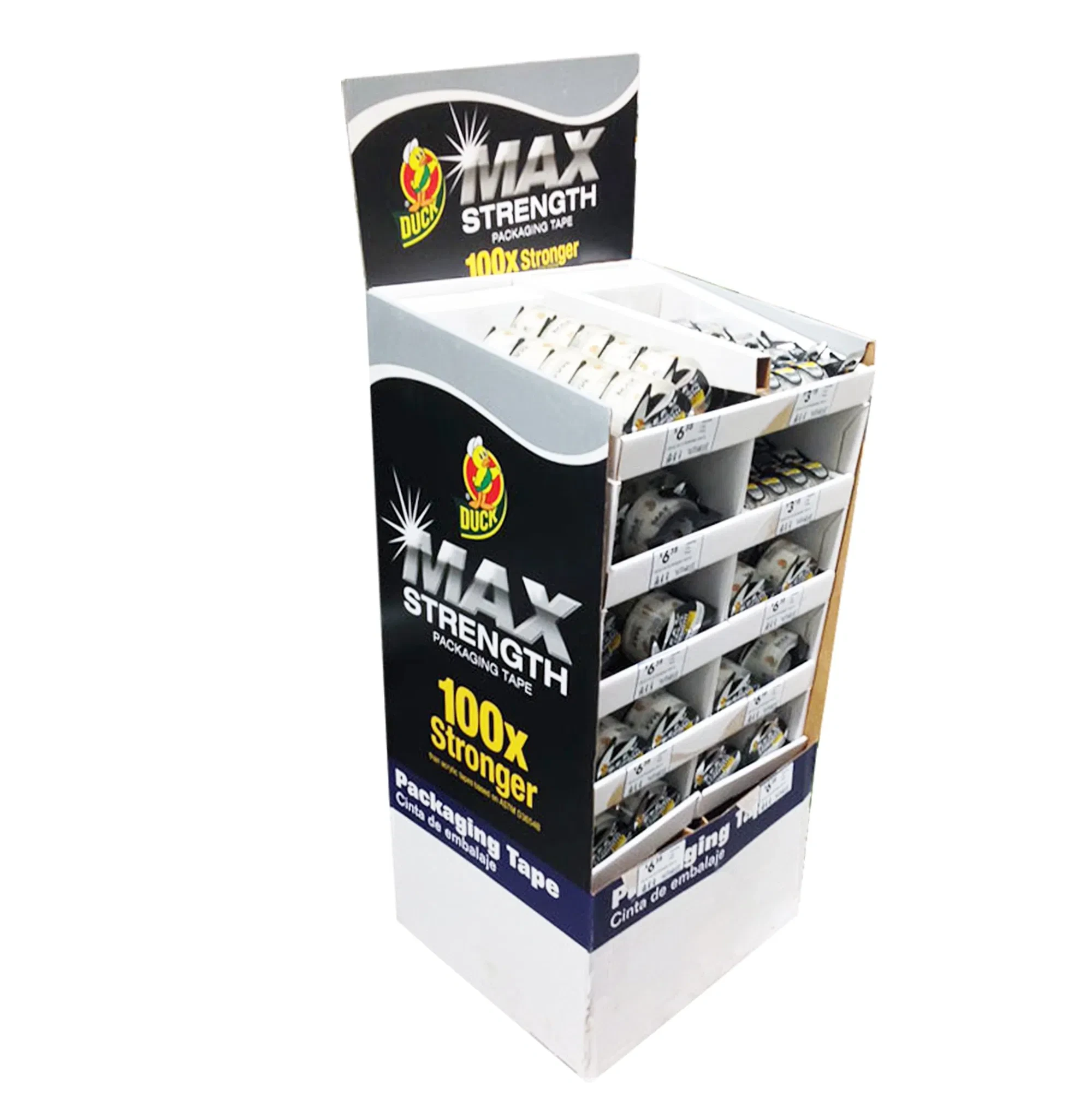 段ボール製紙収納ラック ポップPOS Fsdu広告ディスプレイダンプビン 1