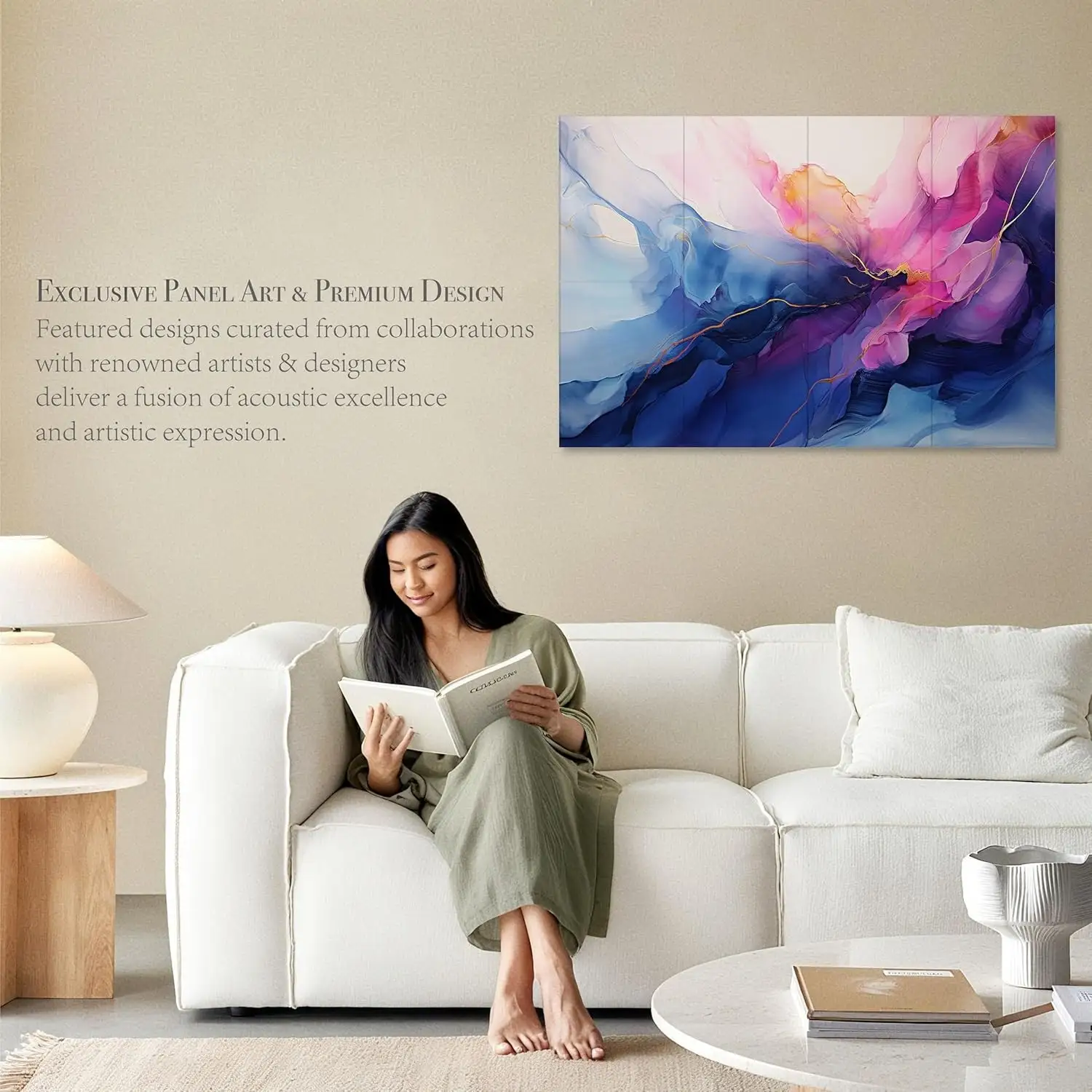 Lot de 8 panneaux acoustiques 12x16 pouces, décoration murale insonorisée, épaisseur 9-12 mm 1