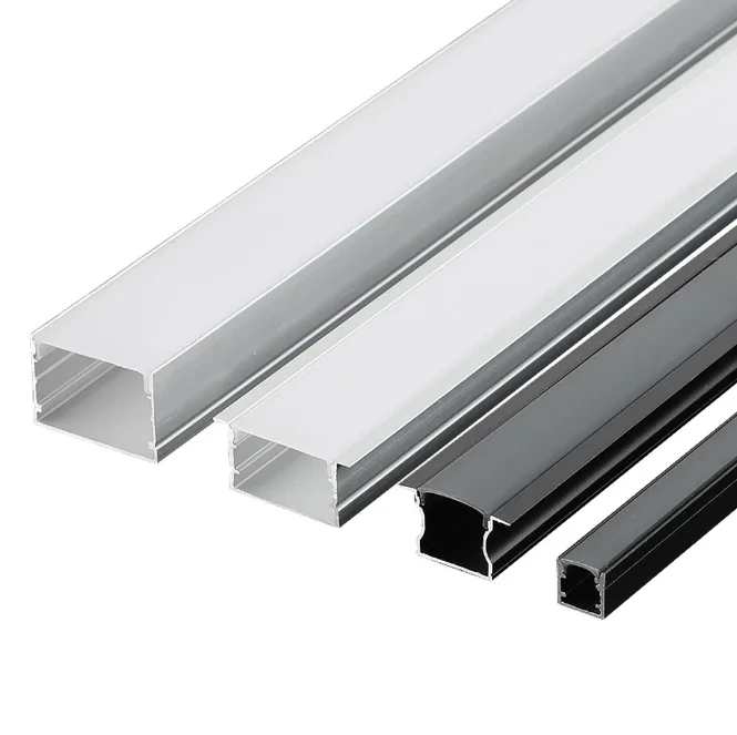 Perfil de extrusión de canal LED Perfil de aluminio para LED 1