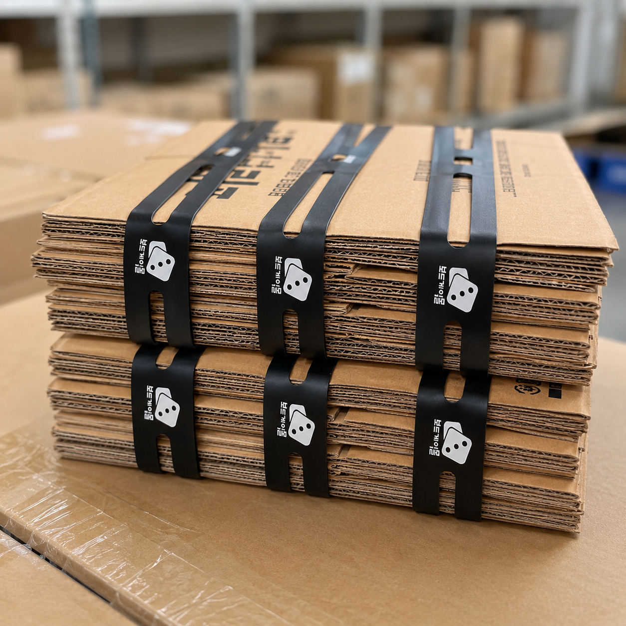 OEM Cross Rubber Bands, Durable Flat Elastic Straps for Warehouse Carton Bundling 1
