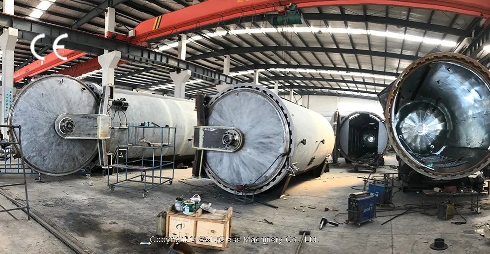 جهاز تعقيم زجاج السيارات من سانكن، جهاز تعقيم زجاج ثلاثي الطبقات من مادة PVB، جهاز تعقيم الزجاج الرقائقي