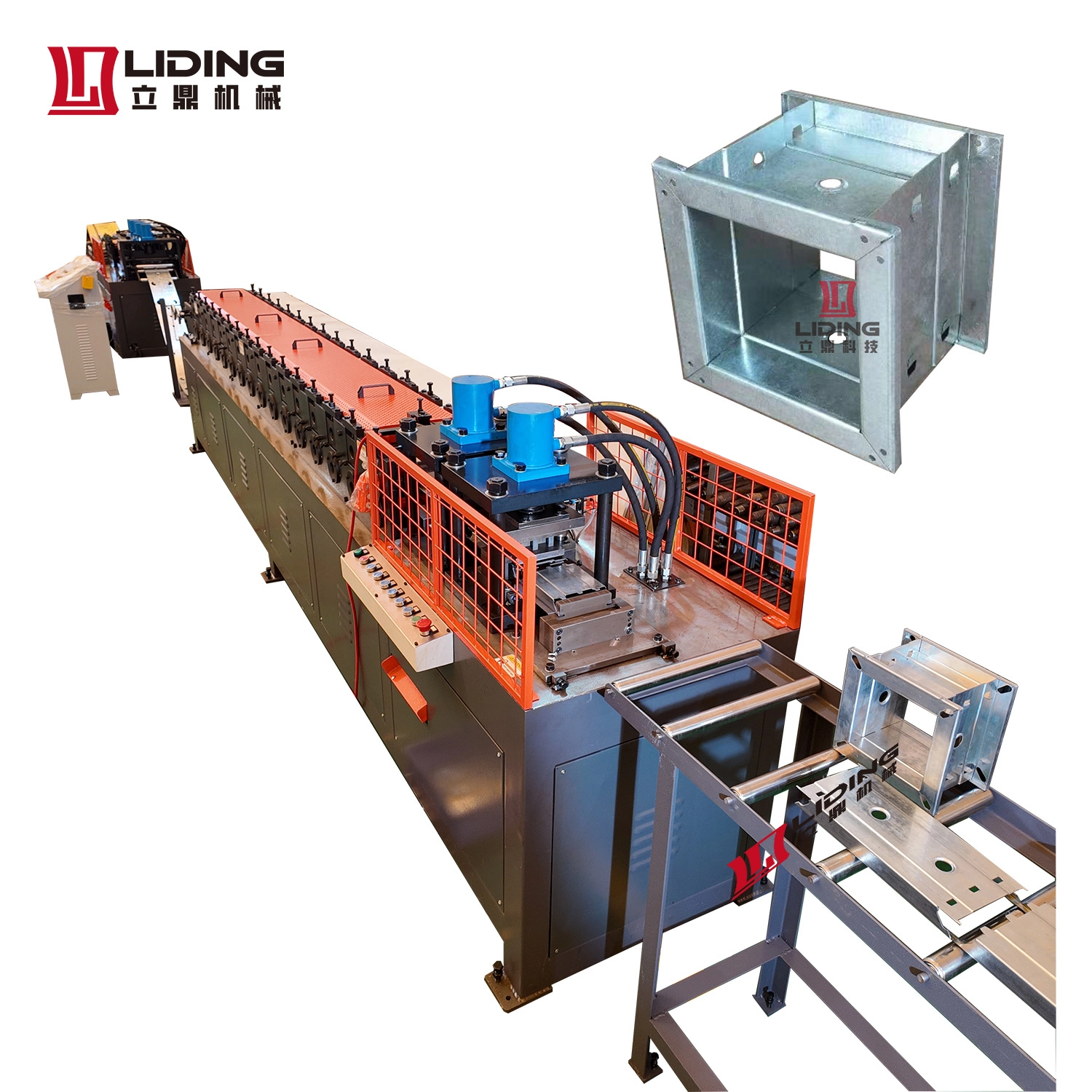 Havc Fire Damper Frame Roll Forming Machine Solution Fire Smoke Damper Frame Making Machine 1