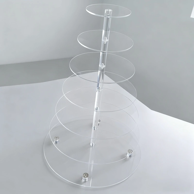 투명 아크릴 스탠드, 원형 디스플레이 받침대 1