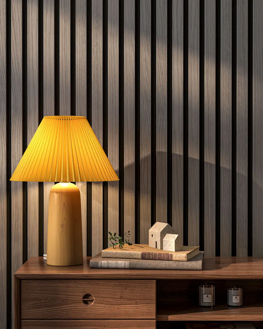 Akupanel Wood Slat Acoustic Panels Soundproof Wall and Ceiling Veneer 1