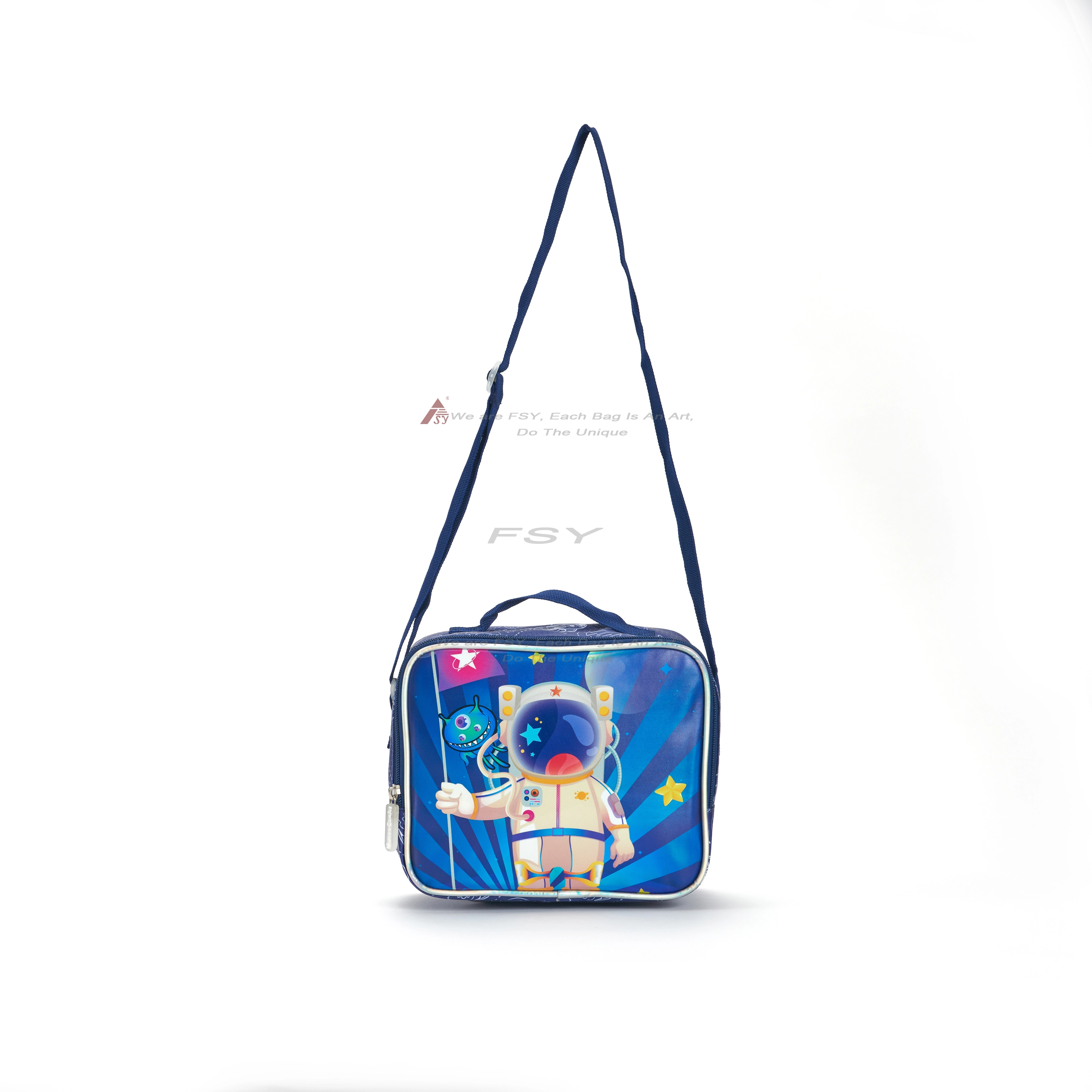 Wholesale Cartoon Kids Children School Cooler Bag Spaceman Boys Food Lunch Bag For Children 1