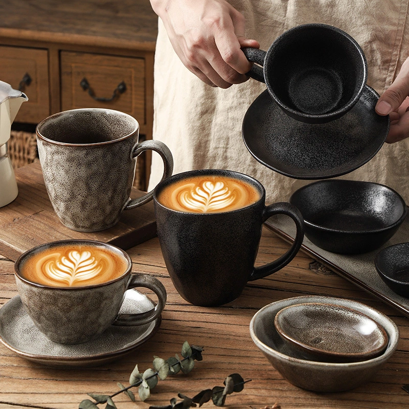 Класични дизајн, порцеланска шоља за пећ на високим температурама, 201-300 мл, непропусна за кафу, млеко, чај, микроталасна, може се прати у машини за судове 1