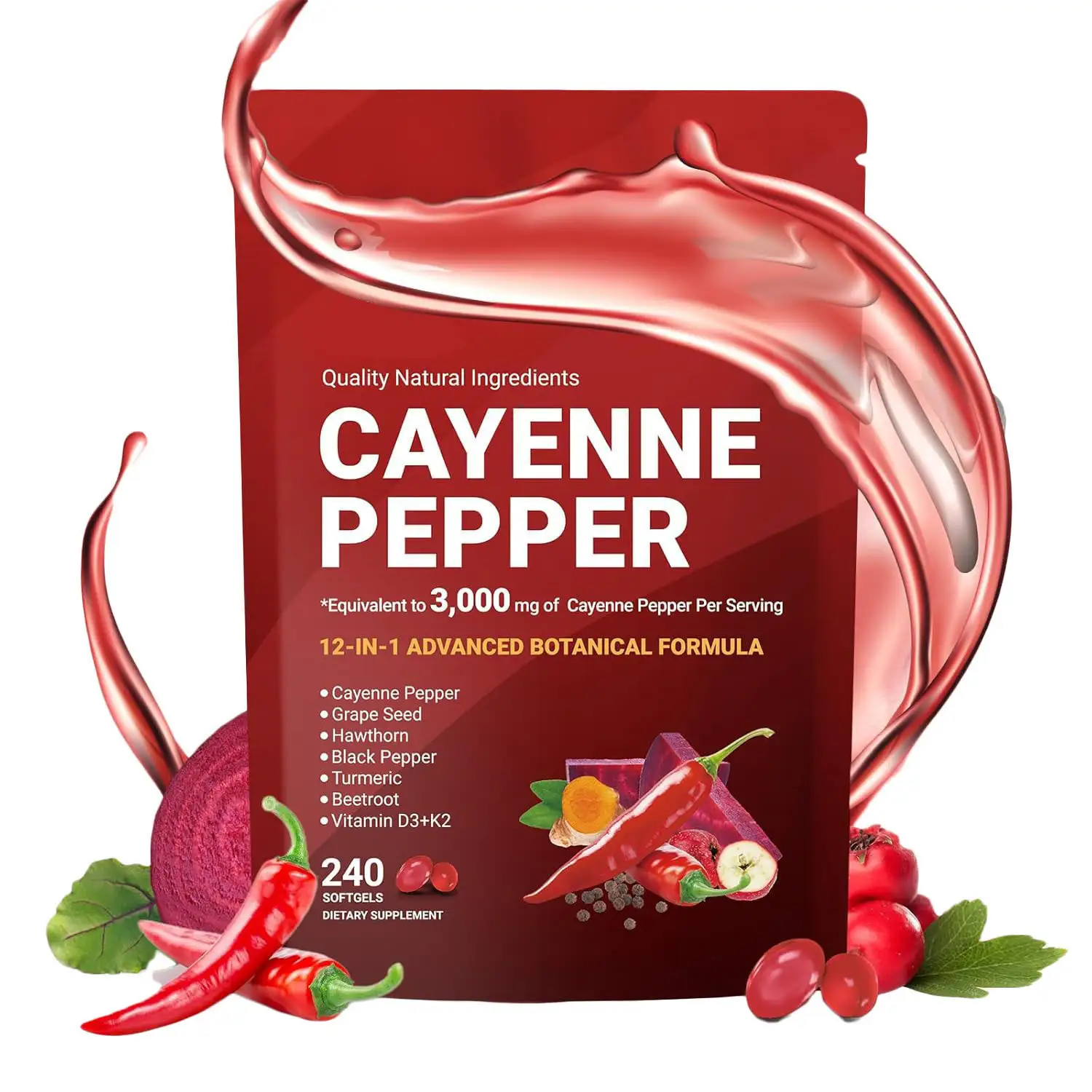 OEM/ODM Cayenne Pepper Softgels Vitamin Immune Support GMP 1