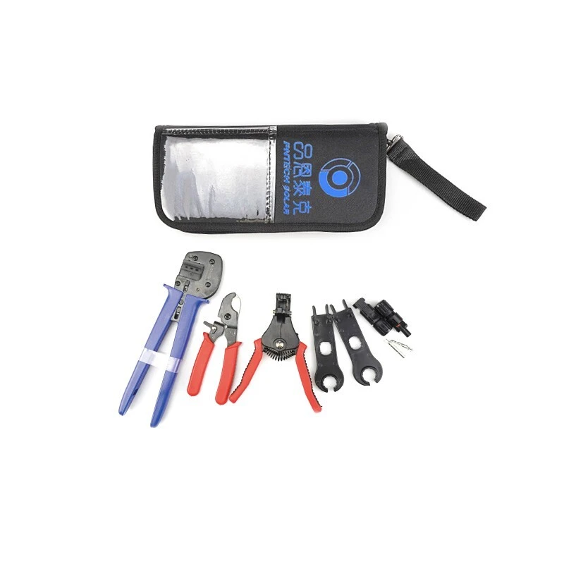Pntech C4k-c Solar Crimping Tool Kits A-2546b Wire Cutters Stripper Connector Spanner Photovoltaic Solar Connectors 1