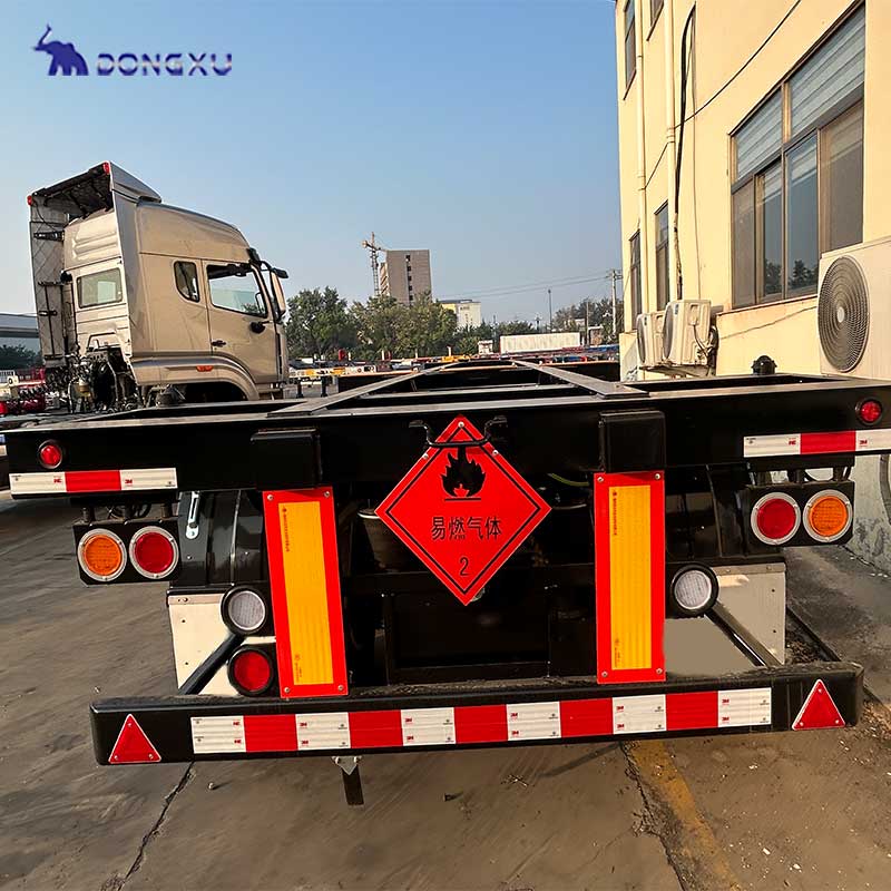 China Brand New Custom 3 4 Axles 40ft 48ft 53ft 60ft Air Suspension Light Weight Container Skeleton Semi Trailer1 4