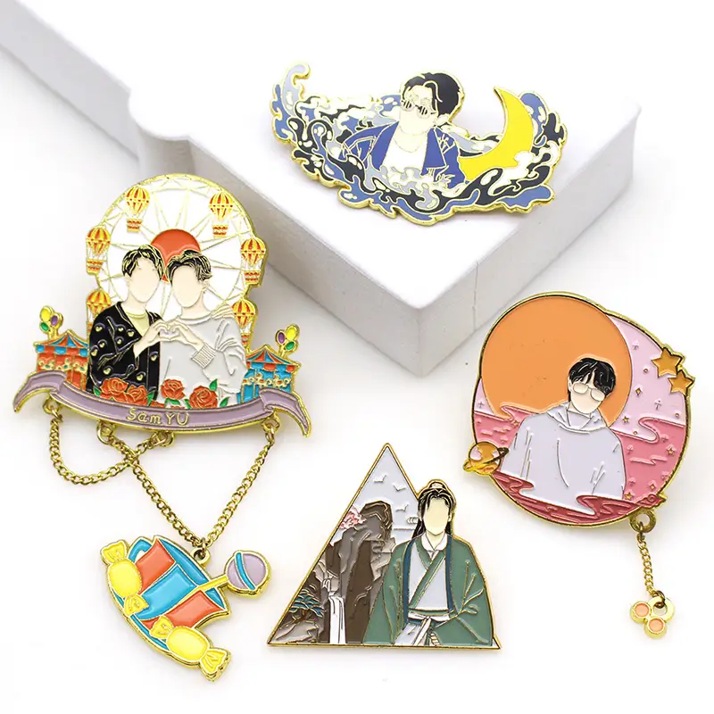 Custom Character Pins - Personalized Portrait & People Pins Manufacturer 1