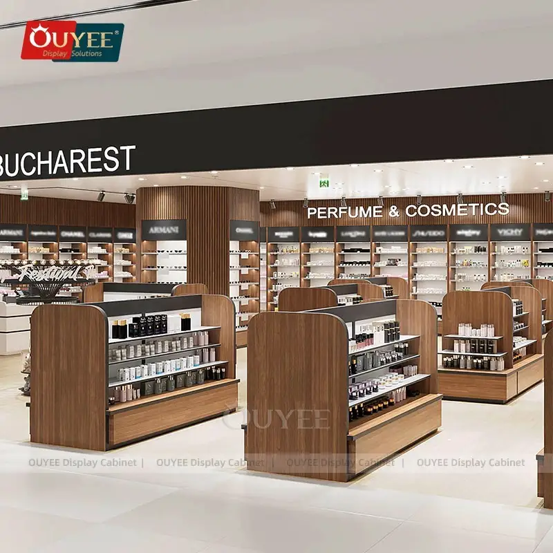 Duty-Free-Kosmetikvitrine – Parfümregale, Ladeneinrichtungen 1