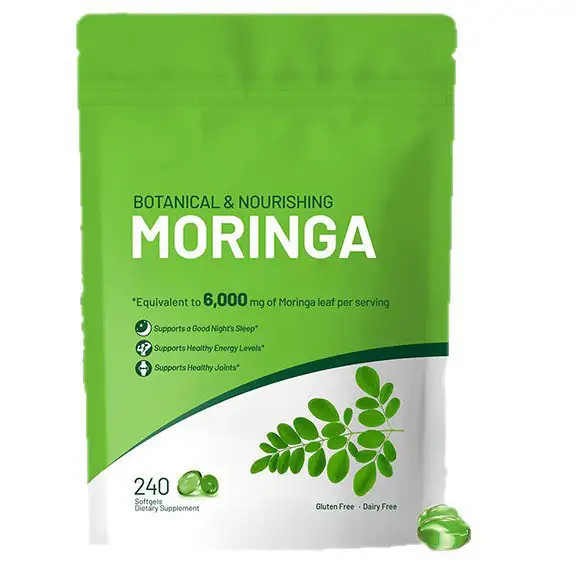 LED. OEM/ODM Moringa Extract Softgels for Adult Energy & Immune 1