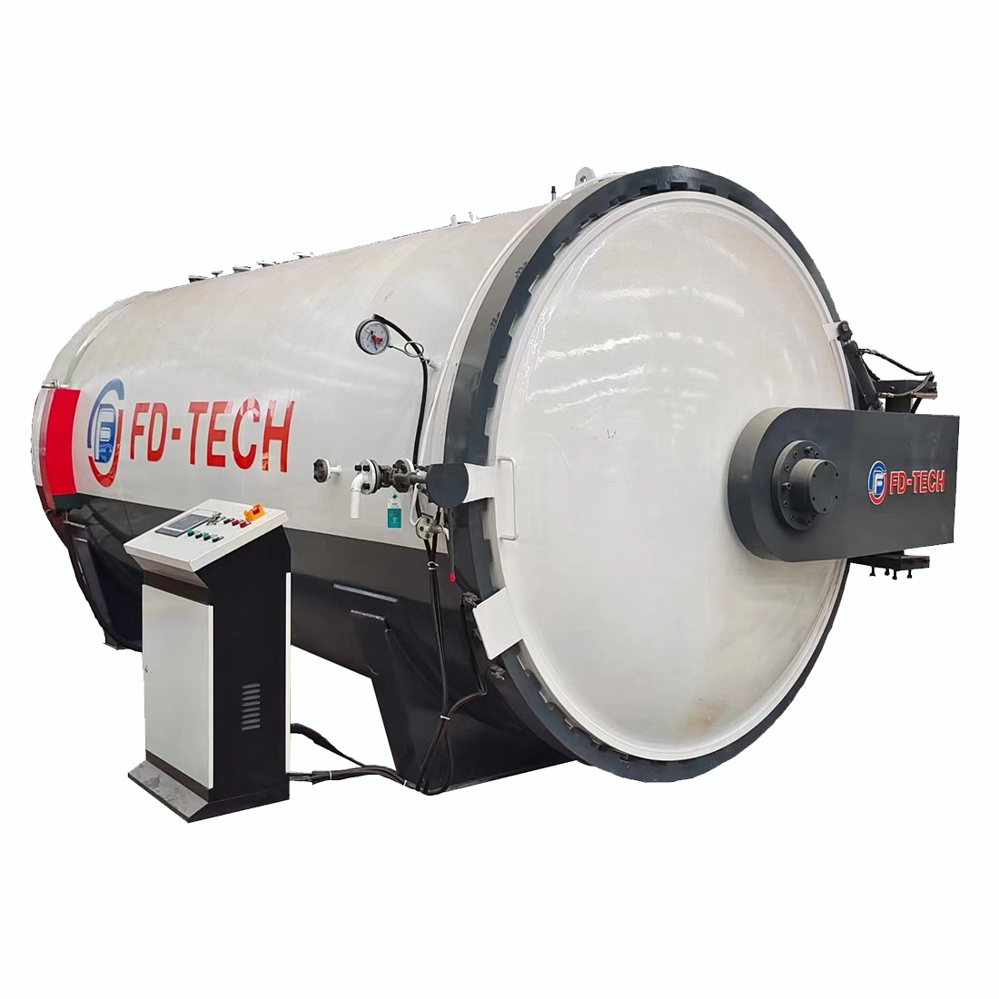 Improve efficiency PVB or SGP laminated glass autoclave, safety interlock automatically controls pressure and temperature, 1