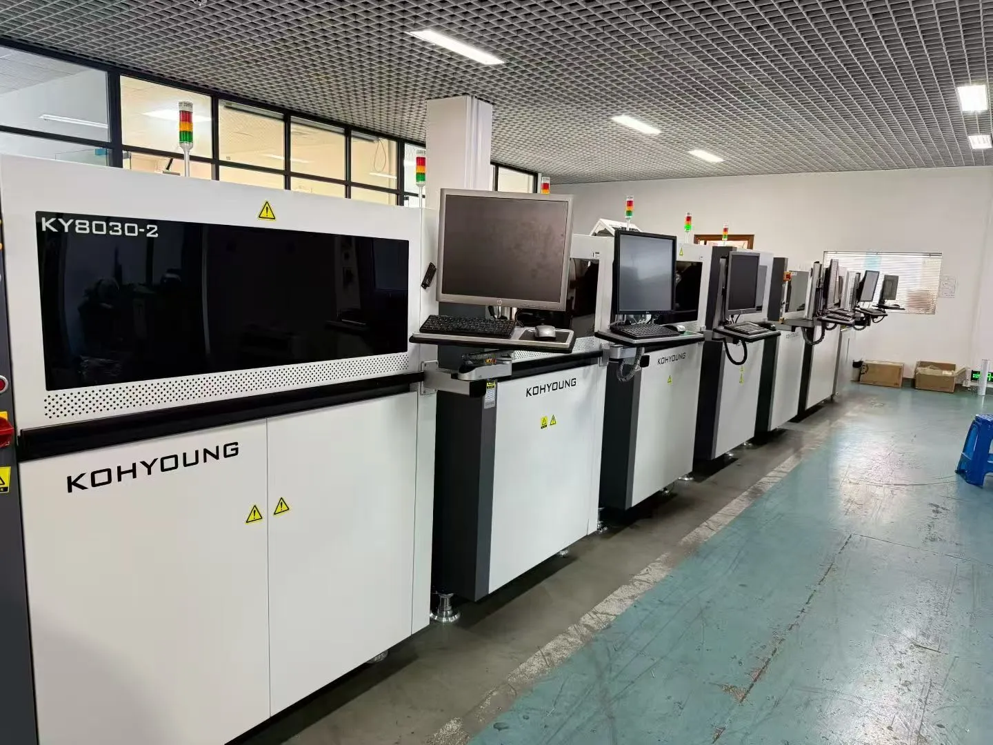 Korea Kohyoung 3D SPI Fully Automatic Optical Solder Paste Detector Ky8030-3 Ky8030-2 Support Maximum Size 850*650 Mm Pcb 1