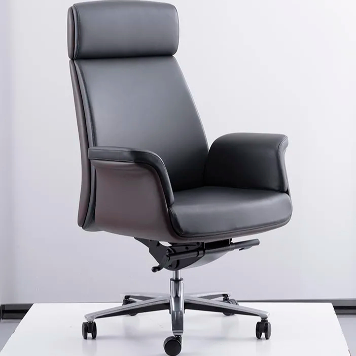 كراسي مكتب دوارة جلدية عصرية مصممة حسب الطلب، أثاث مريح قابل للتعديل، كرسي مدير تنفيذي 1