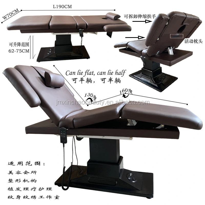 Electric Adjustable Beauty Bed Can Adjust Up And Down Angle To Support Custom Massage Acupuncture Puncture Bed Massage Table 1