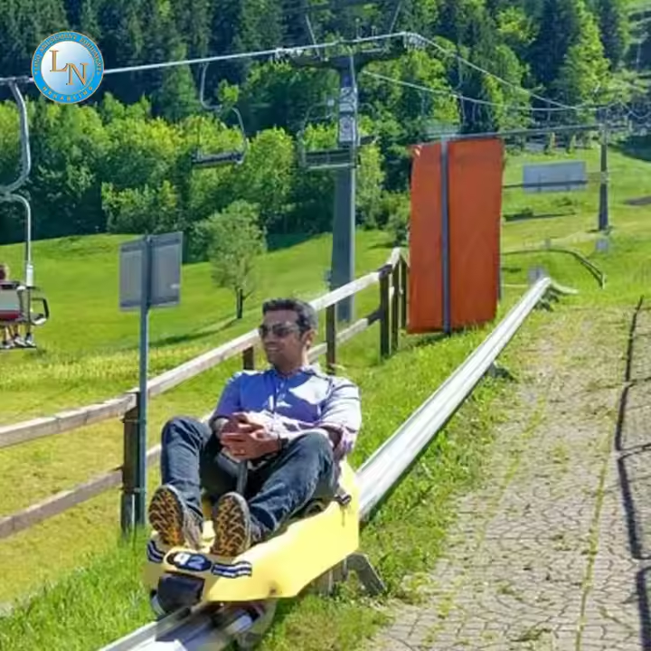 Горные горки Alpine Mountain Coaster Ride | Захватывающий аттракцион Ridge Runner для парков приключений & Батутные парки | Прочный металл | LINO 1