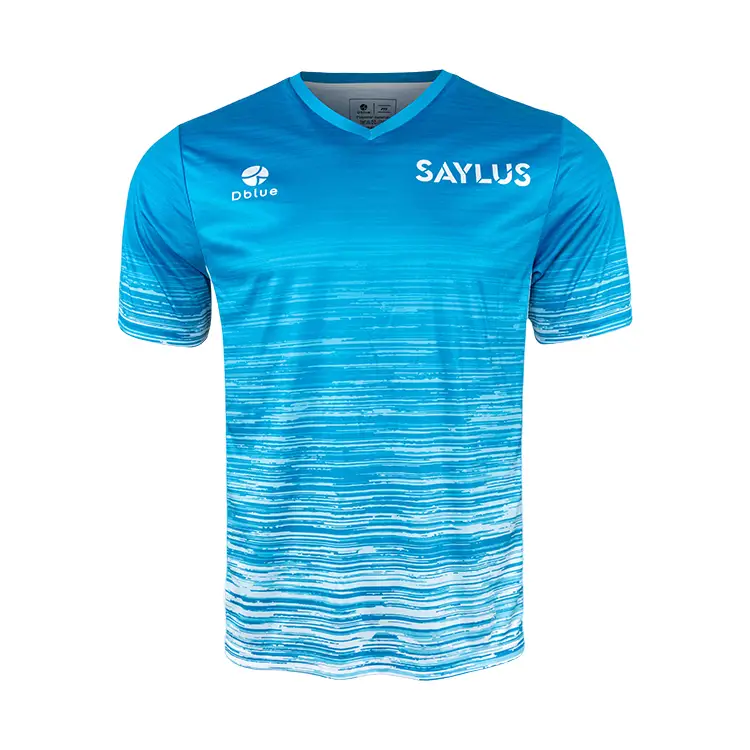 Hot Selling Personalized V Neck T-shirt Drying Fit Polyester T Printed Tee Shirts With Customized Logo 1