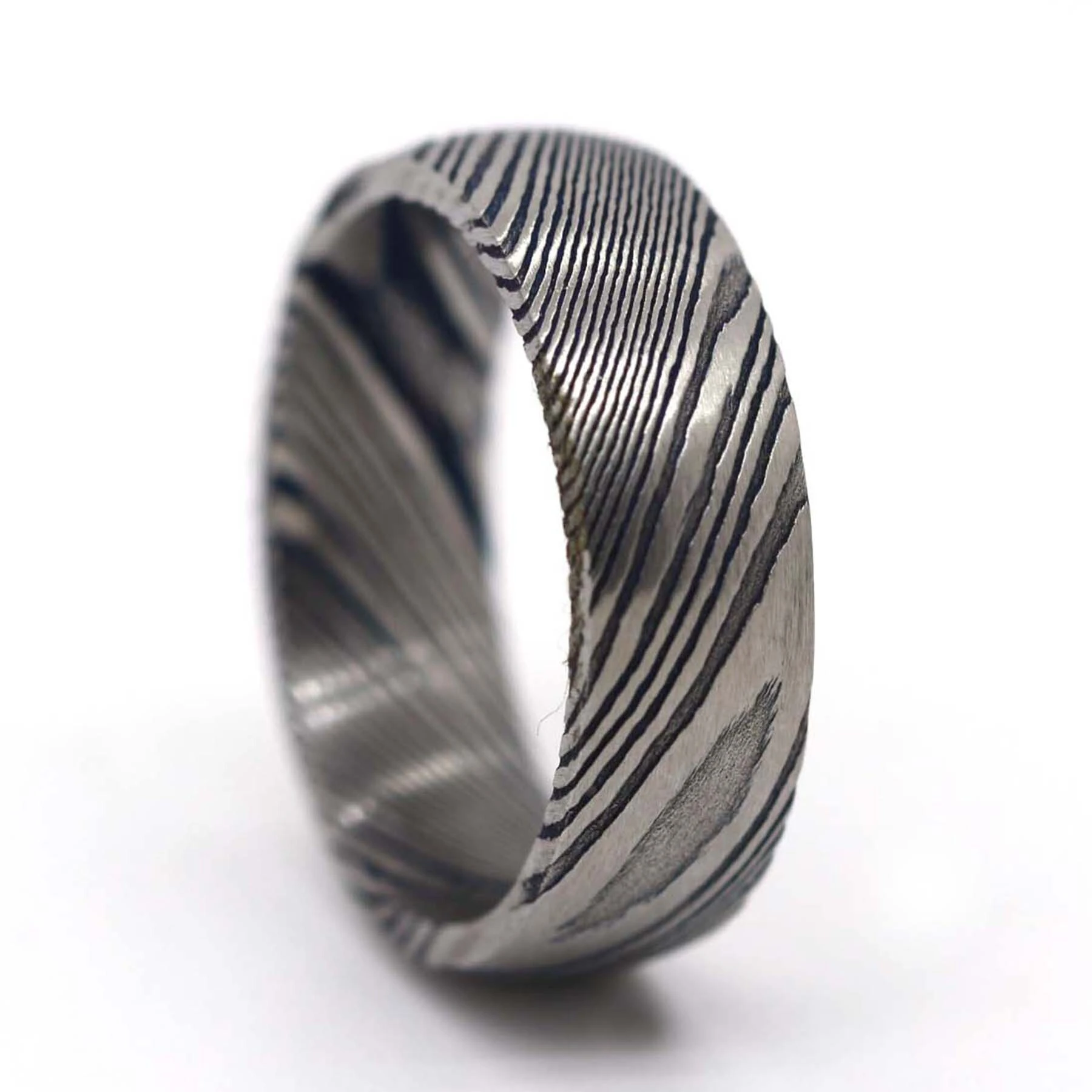 New Design Masculine Designs Damascus Steel Ring Blanks 1