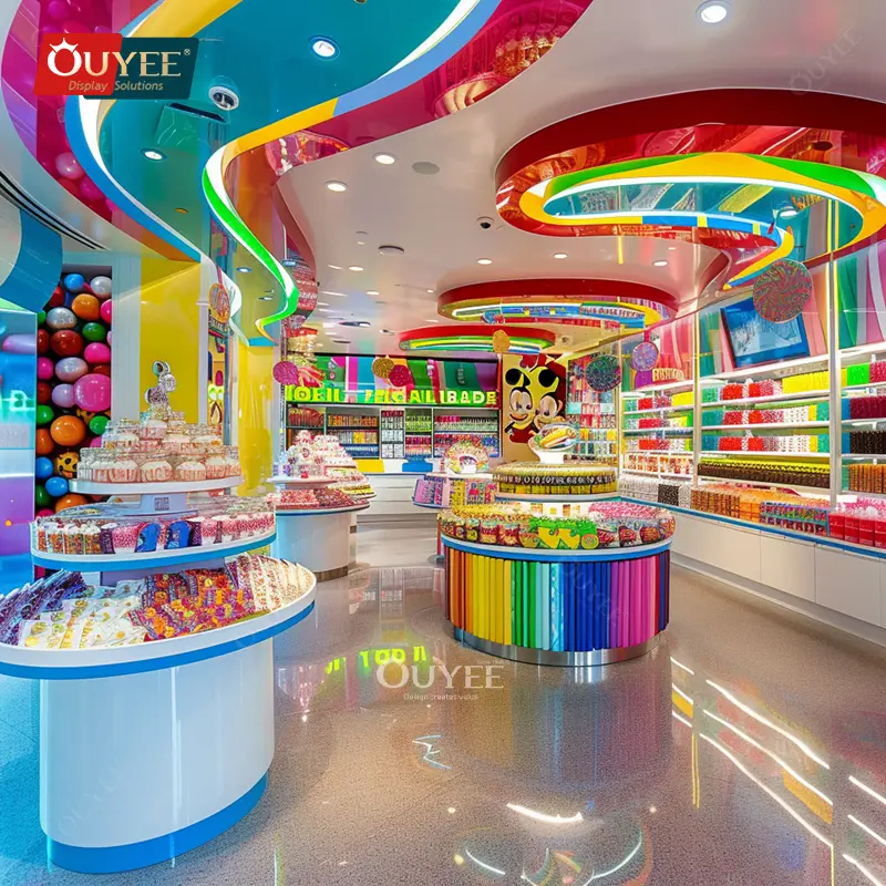 Kommerzielle Süßwaren-Displaymöbel und -Behälter für Süßwarengeschäfte 1