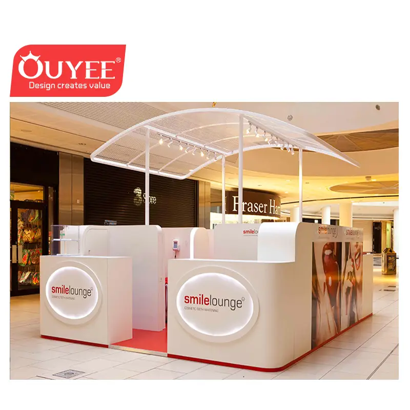 كشك تبييض أسنان مُخصّص بإضاءة LED - أثاث المتاجر 1