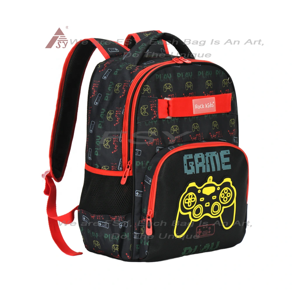 Custom Game Print Kids School Bags For Boy And Girls Primary Student Backpack School Bag 2024 New Arrival 1
