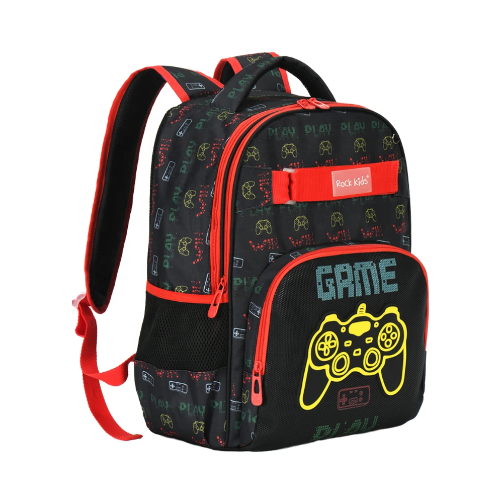 Custom Game Print Kids School Bags manufacturers For Boy And Girls Primary Student Backpack School Bag 2024 New Arrival 1