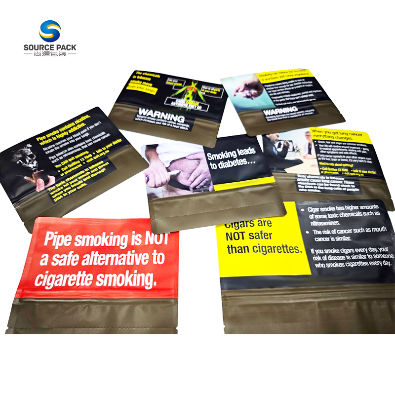 Pacote de 25g, 30g, 50g e 100g de folhas de tabaco novas para cigarros, embalagem à prova de cheiro, ideal para enrolar cigarros à mão. 4