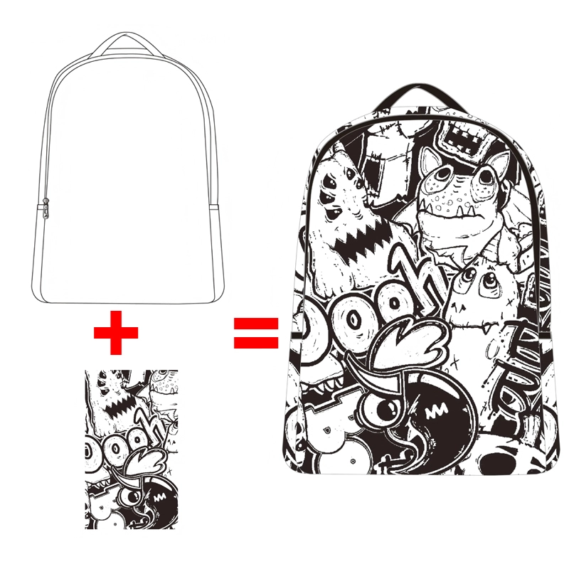 Fsy Wholesale All Over Print College Laptop Backpack For Travel Unisex Custom Logo Packs Sports Student School Bag Maker 1