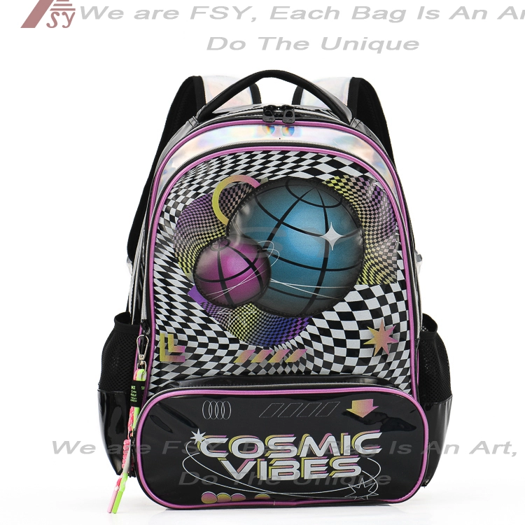 2024 New Oem 17inch Cute Cartoon Book Bag Fashion Cosmic Backpack School Bags Kids Backpack 1