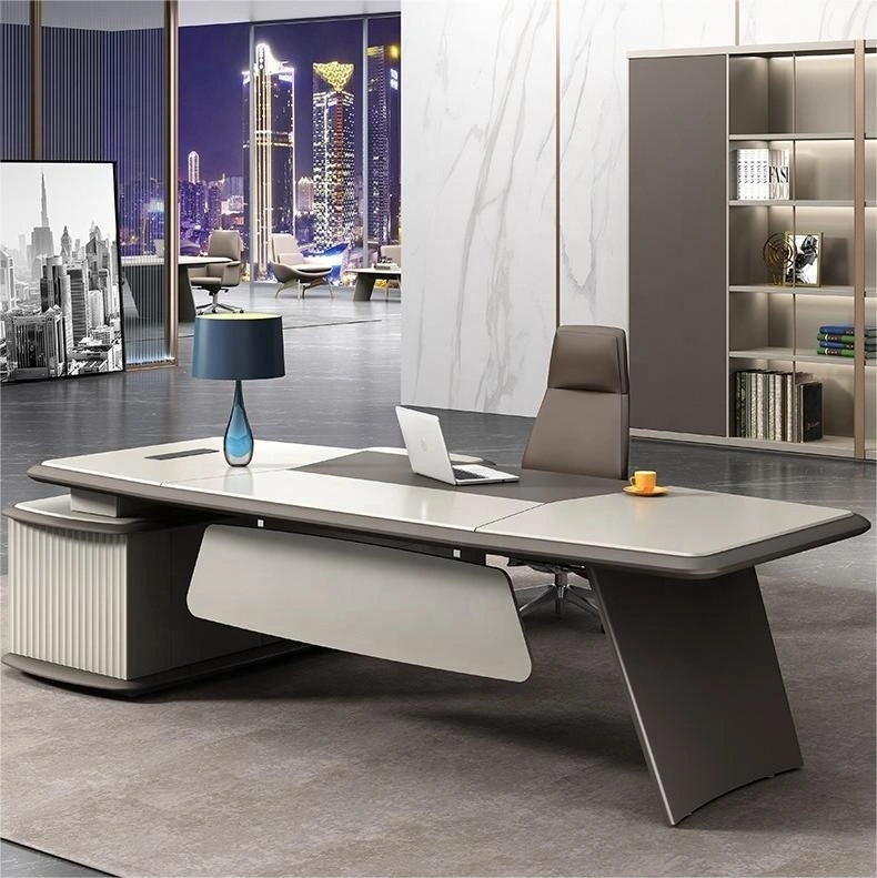 Table de bureau classique la plus populaire, bureau de direction moderne 1