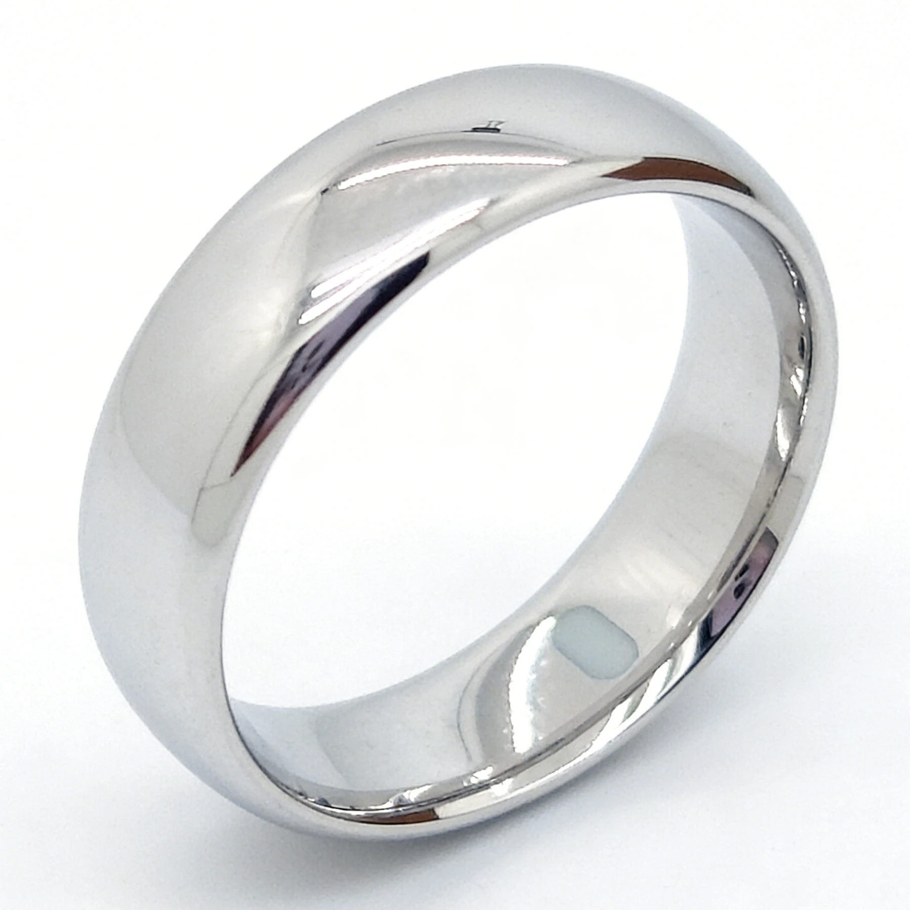 Anello semplice da uomo in oro 18 carati, modello 6 mm, alla moda, di grande successo commerciale. 1