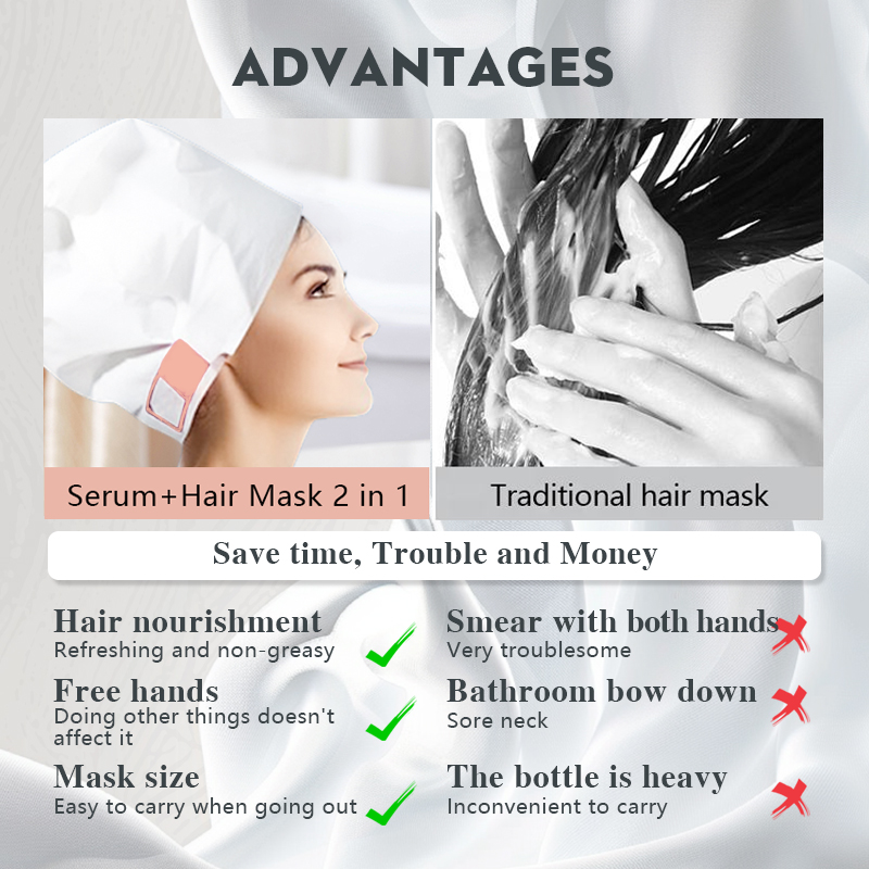 Mascarilla capilar Essence + 2 en 1, hidratante y reparadora, ideal para cabello seco y dañado. 4