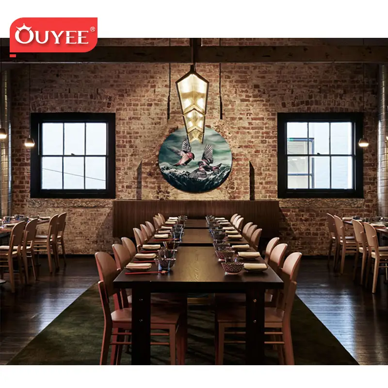 أثاث مطاعم ومقاهي بتصميم كلاسيكي: طاولة وكراسي ثلاثية الأبعاد 1