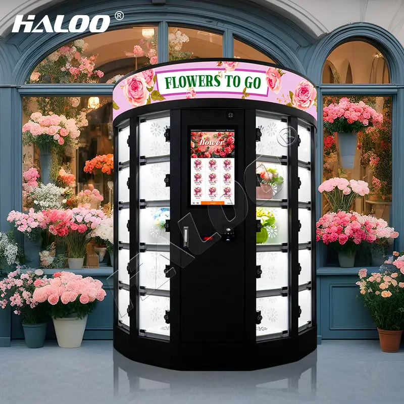 Haloo Vending Machine Distributeur Automatique De Fleurs Self-service Floral Vending Machine Bouquet Flower Vending Machine 1