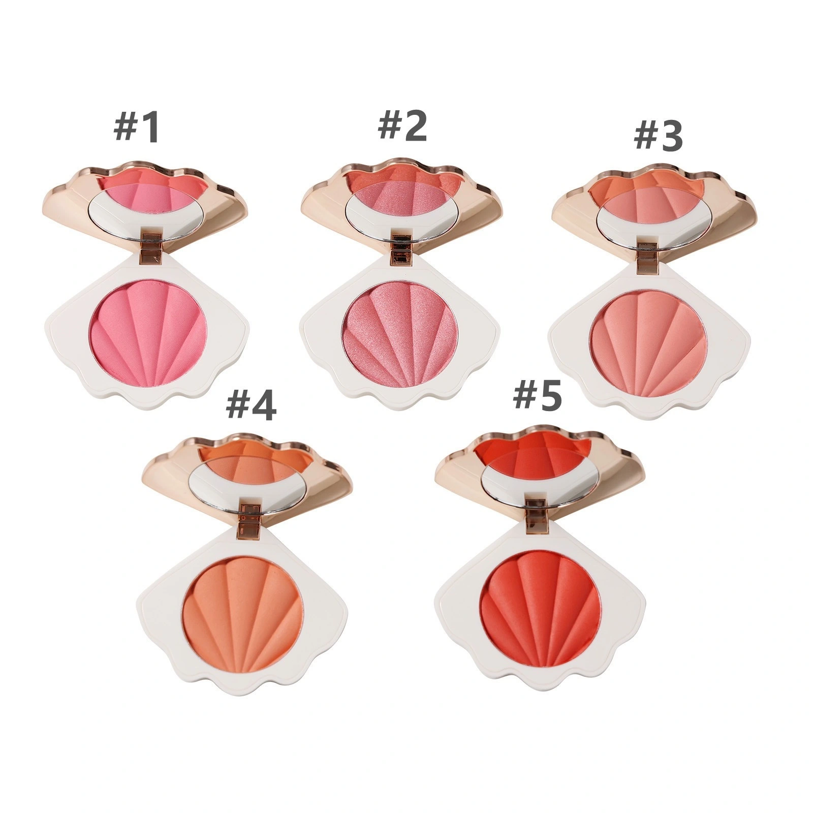 Mlm Custom Makeup Private Label 5 Colors Lasting Cheek Blush Cosmetic Waterproof Non-removal Blush Palette 1