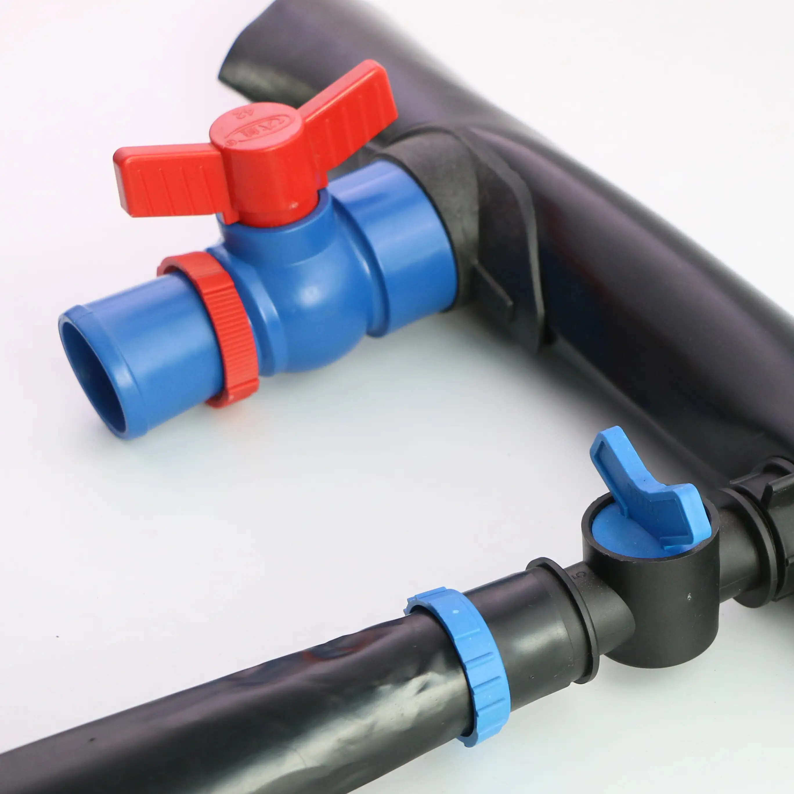 塑料鸭嘴/滴水阀 16-32mm，32/40/50mm，适用于 PE PVC 软管 1