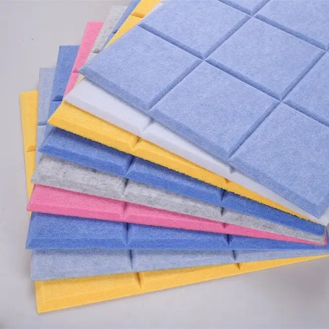 Schallabsorbierende Polyester-Akustikpaneele für Heimkino- und Bürowände 1