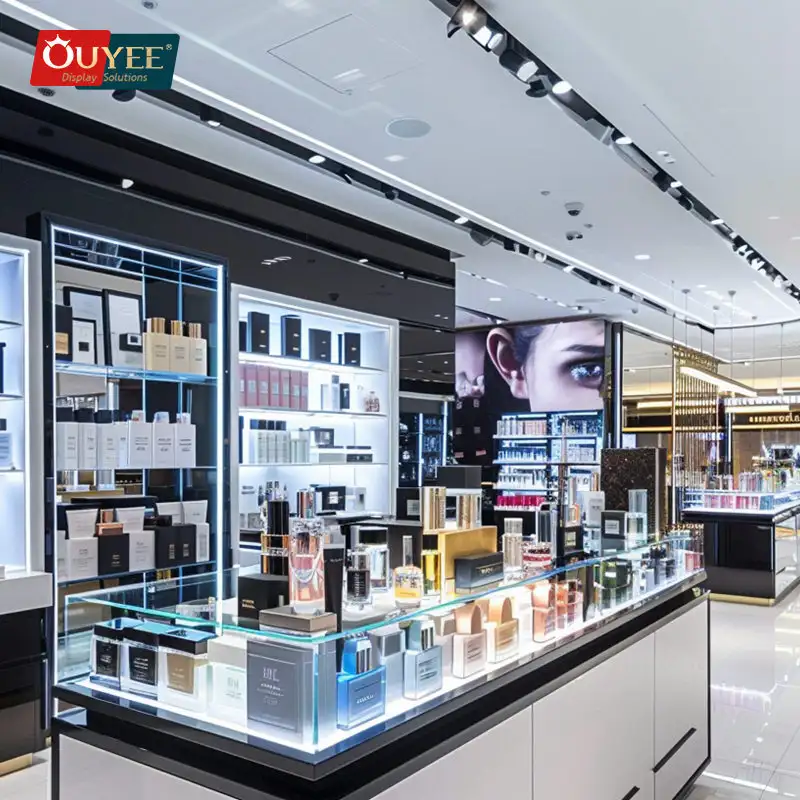 خزانة عرض العطور ورفوف تخزين العطور للبيع بالتجزئة 1