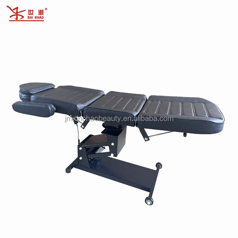 Custom Leather Massage Bed with Motor Control and Movable Arm Rest 1