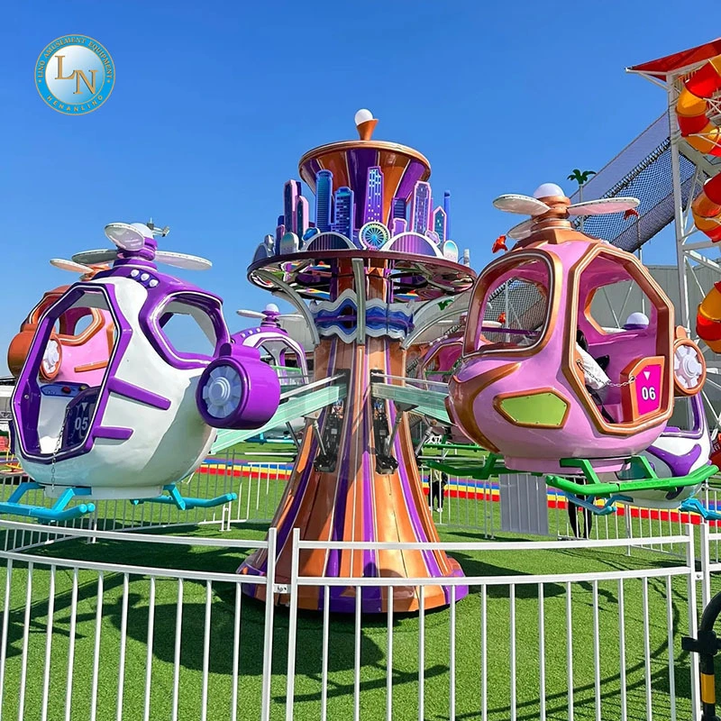 New Design Outdoor Kiddie Ride Fiberglass Rotating Lifting Kids Game Machine Rides 1
