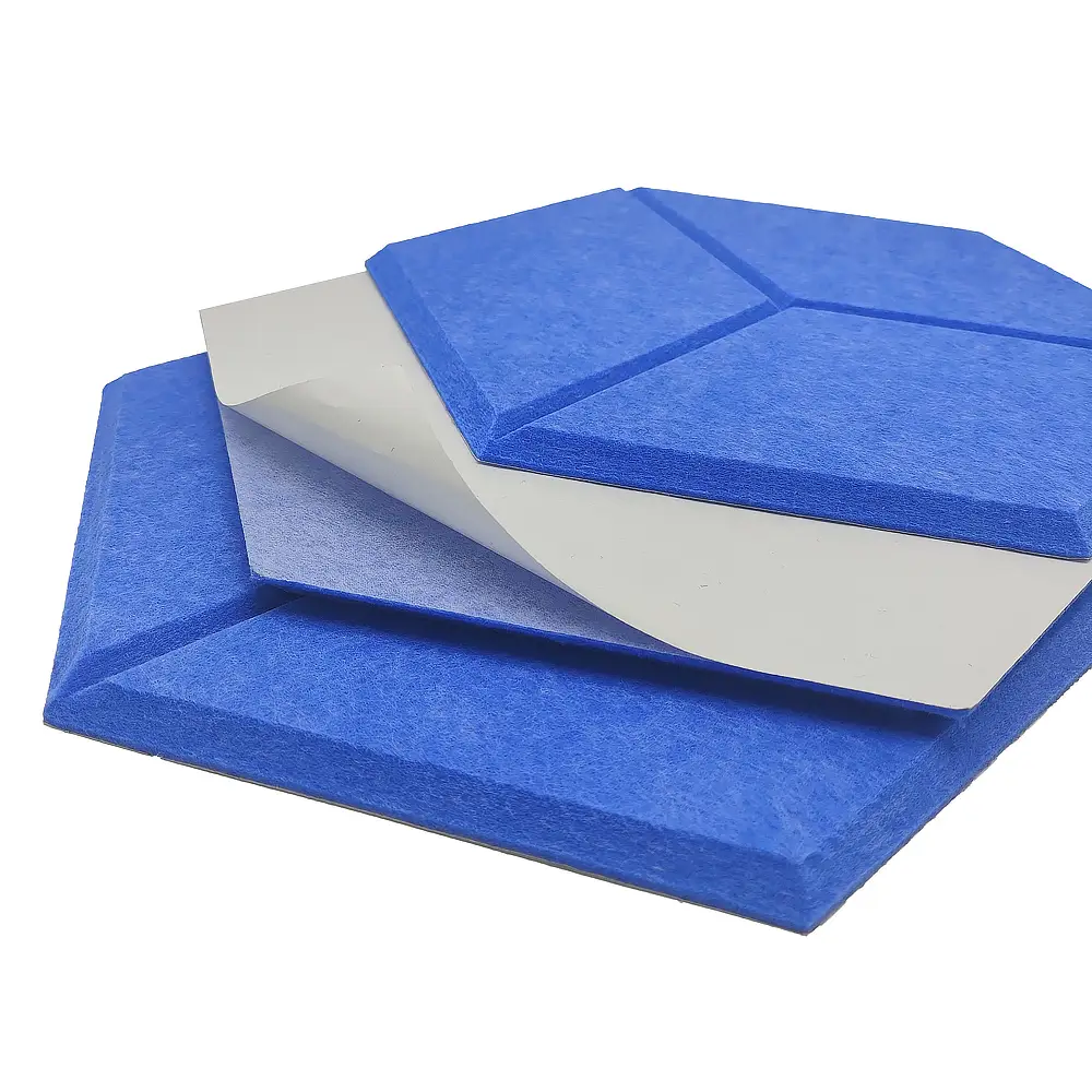 Self Adhesive PET Acoustic Wall and Ceiling Panels Polyester Fiber for Office Home 1