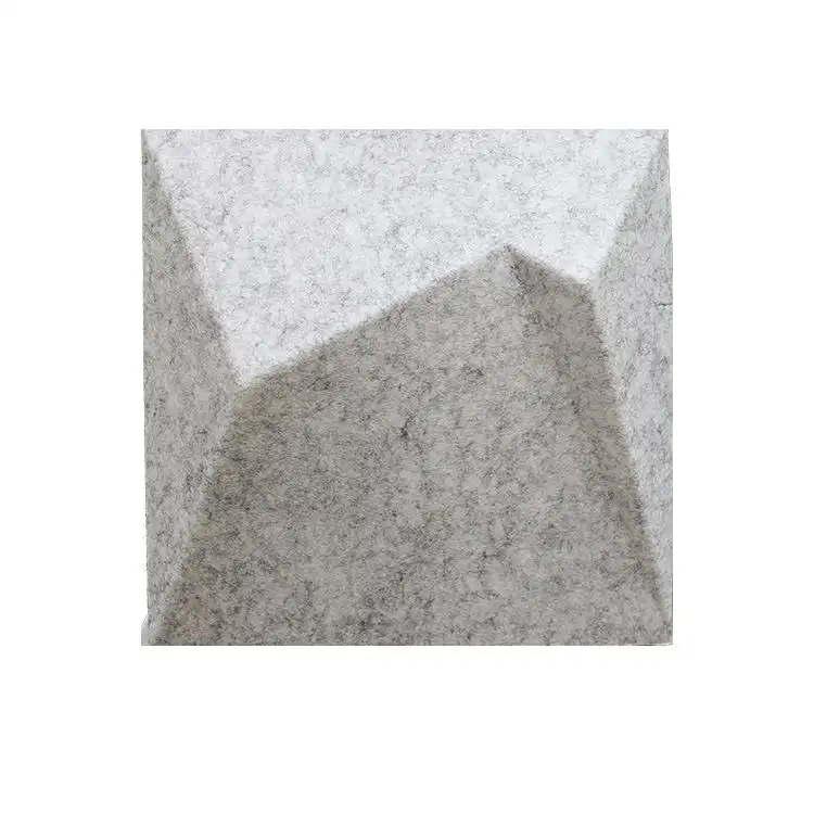 Panneaux muraux acoustiques 3D en polyester, installation facile, panneaux décoratifs absorbant le son 1