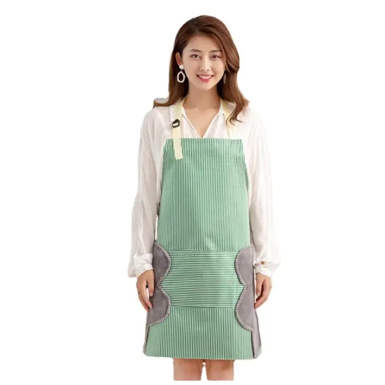 Custom Universal Restaurant Chef Adjustable Neck-Hanging Apron with Stain Protection 1