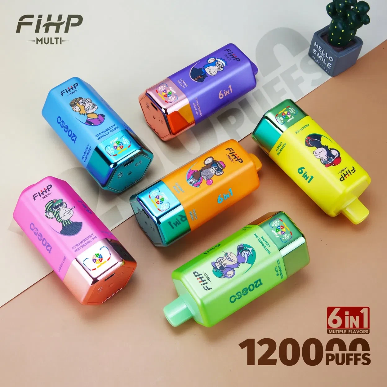 Fihp 120000 Puff 6 in 1 Disposable Vape Wholesale Fast Delivery 1
