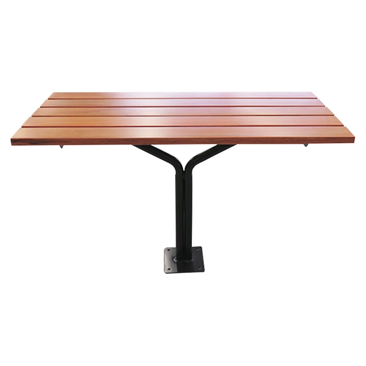 Banco de parque de madera personalizado para un jardín al aire libre. 1