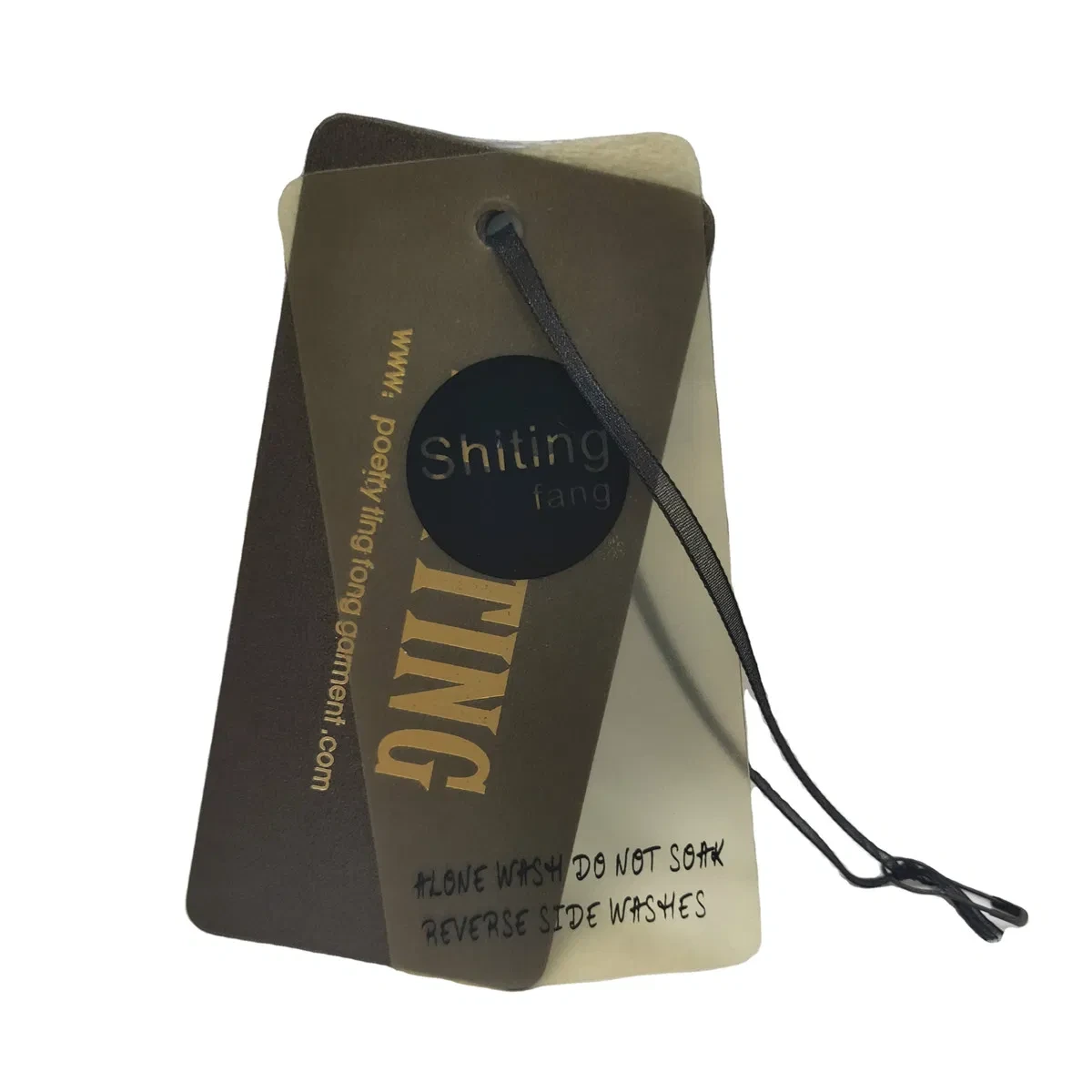 Custom High Quality Jewelry Necklace Swimwear Circle Kraft Paper Clear Plastic Hang Tag with Rope for Jeans Tags for Hair 1