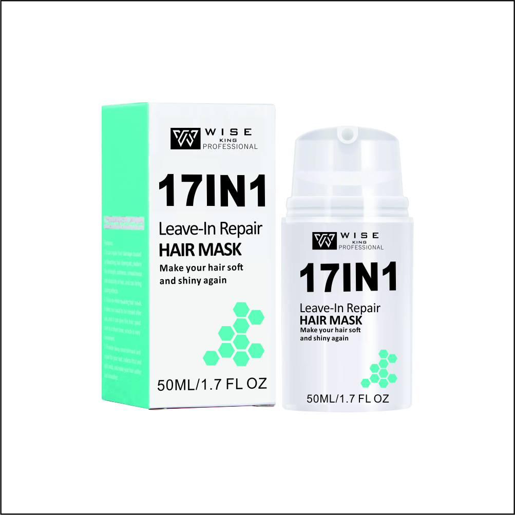 Mascarilla capilar reparadora sin enjuague 17 en 1 de marca propia, 50 ml 1