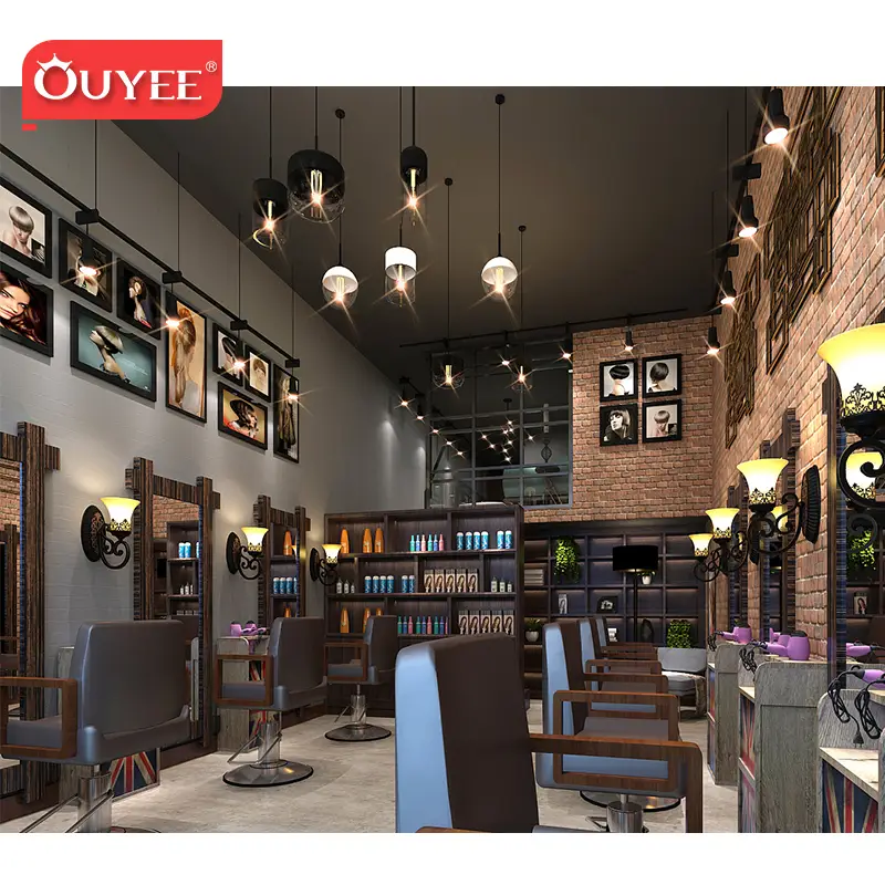 Friseursalon-Einrichtungsmöbel, Arbeitsplatz mit Spiegeltisch 1